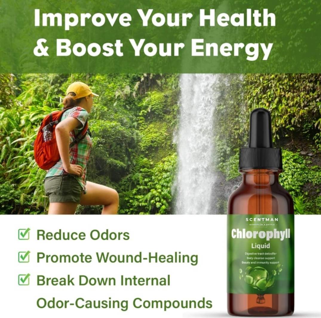 Chlorophyll Liquid Drops Organic - Body Care Supplement - 10 X 20ml Bottles - IBO