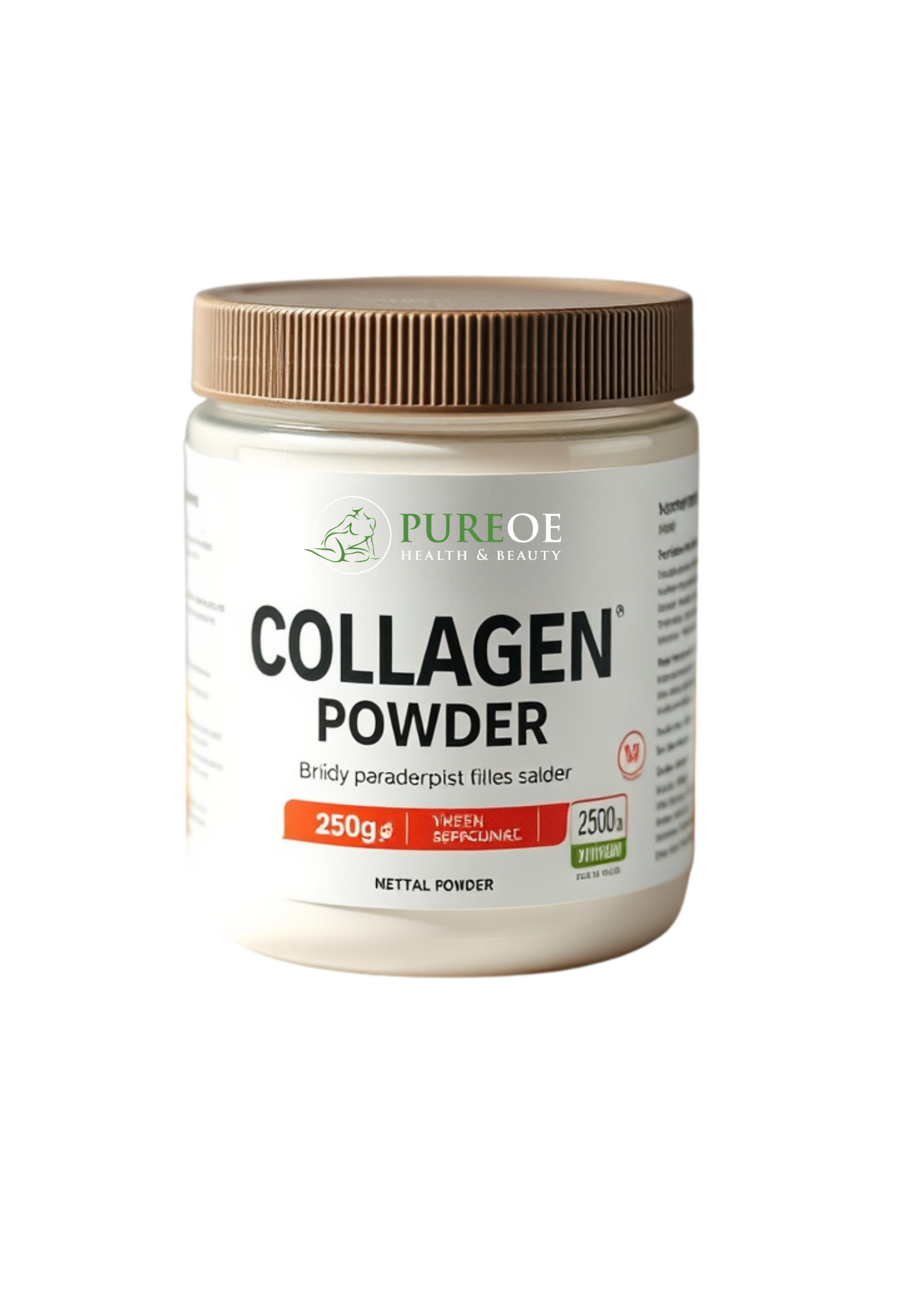 Hydrolyzed Collagen Peptides - Unflavoured - Body Supplement - 250g - IBO