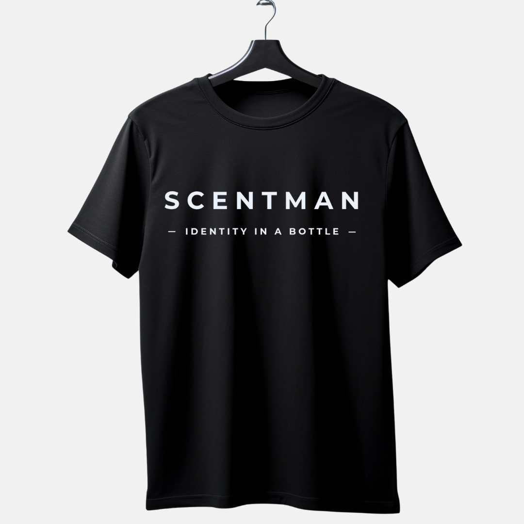 180g Black Scentman T-shirt - Round Quality Tee